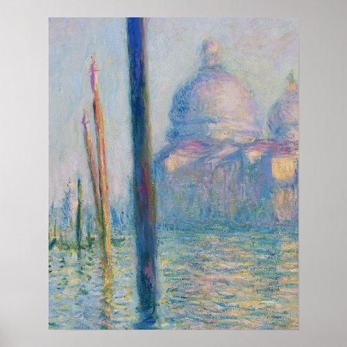 Grand Canal Monet Venice Italy Classic Painting Poster
