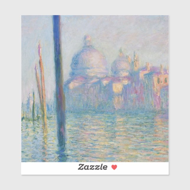 Grand Canal Monet Venice Italy Classic Painting Sticker (Sheet)