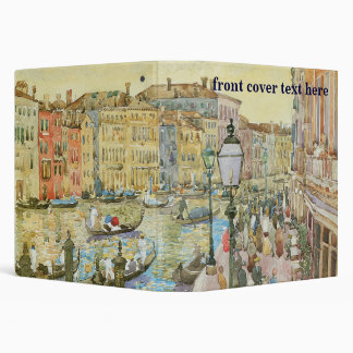 Grand Canal, Venice by Maurice Prendergast 3 Ring Binder