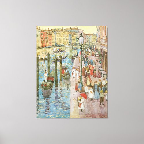Grand Canal Venice by Maurice Prendergast Canvas Print