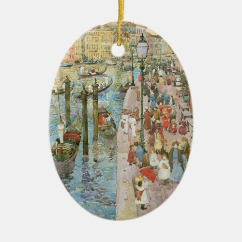 Grand Canal Venice by Maurice Prendergast Ceramic Ornament