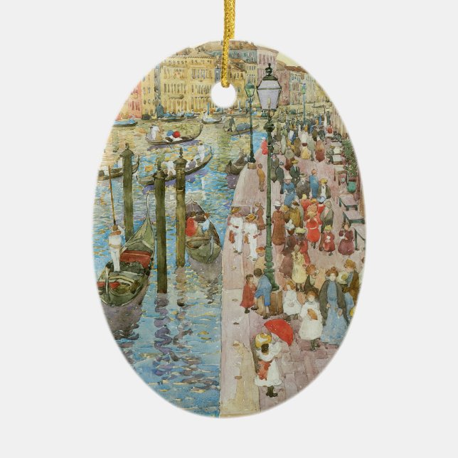 Grand Canal, Venice by Maurice Prendergast Ceramic Ornament (Front)