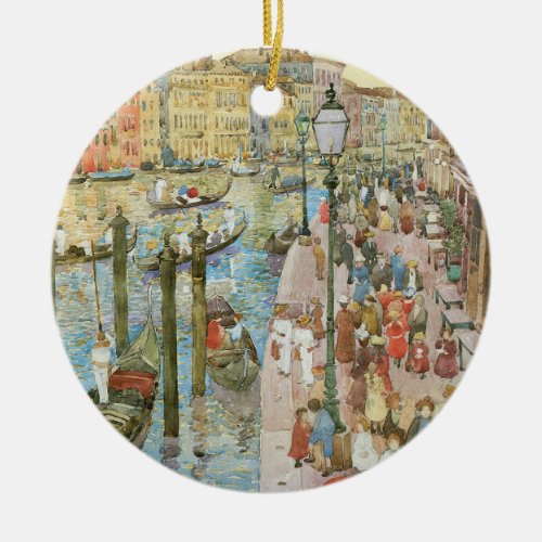 Grand Canal Venice by Maurice Prendergast Ceramic Ornament