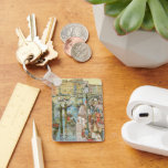Grand Canal, Venice by Maurice Prendergast Keychain<br><div class="desc">The Grand Canal, Venice (1898/1899) by Maurice Prendergast is a vintage post impressionism fine art watercolor maritime painting. Houses and homes with traditional Italian architecture along the Venetian canal. A seascape featuring a the famous canals and a cityscape in Venice, Italy. Crowds of people are walking by the waterfront, beautiful...</div>
