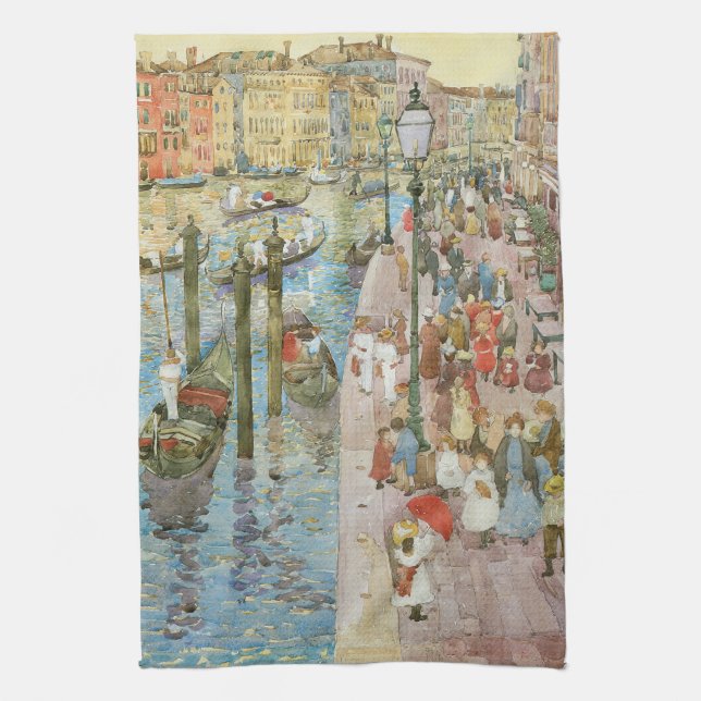 Grand Canal, Venice by Maurice Prendergast Kitchen Towel (Vertical)