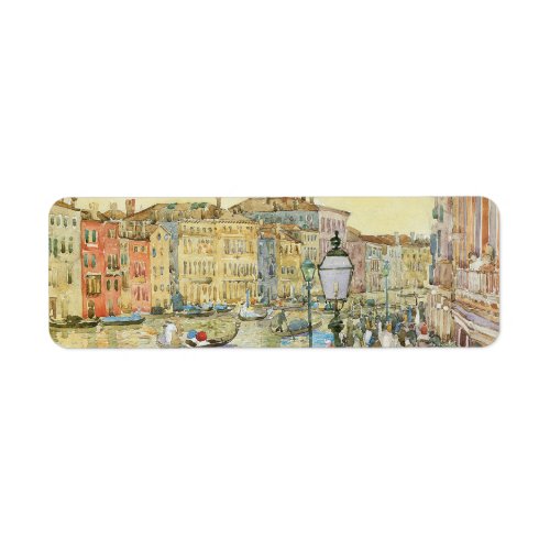 Grand Canal Venice by Maurice Prendergast Label