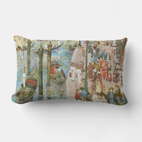 Grand Canal Venice by Maurice Prendergast Lumbar Pillow