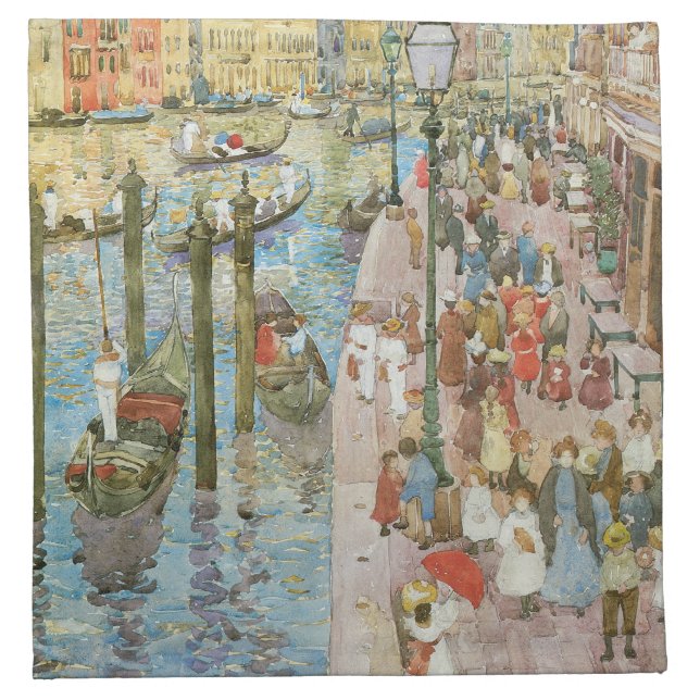 Grand Canal, Venice by Maurice Prendergast Napkin (Front)