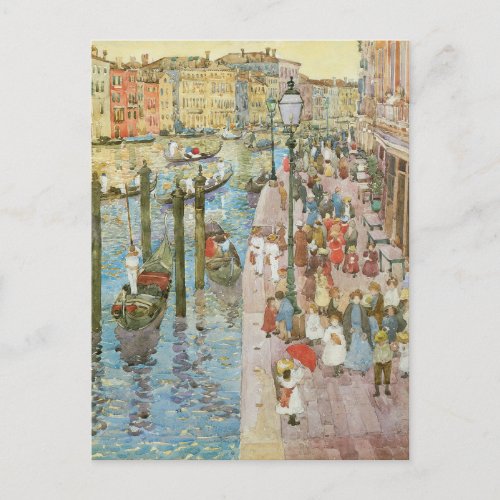 Grand Canal Venice by Maurice Prendergast Postcard