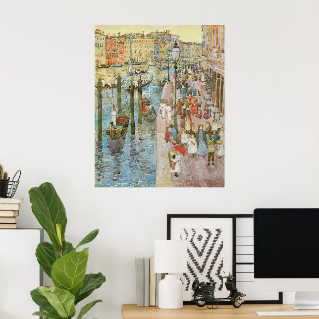 Grand Canal, Venice by Maurice Prendergast Poster (Home Office)
