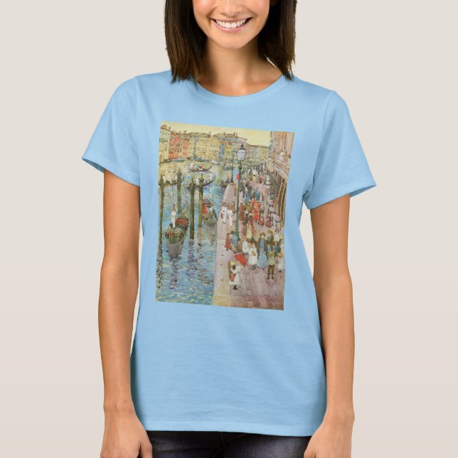 Grand Canal, Venice by Maurice Prendergast T-Shirt (Front)