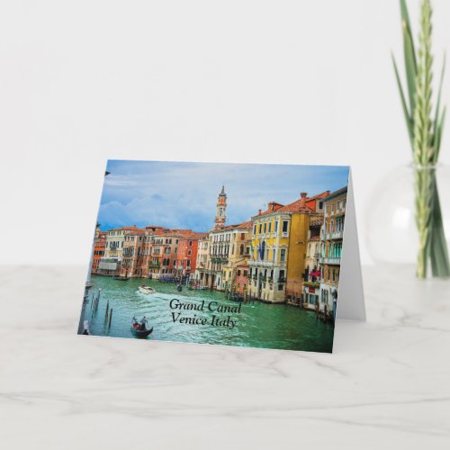 Grand Canal Venice Italy  Card