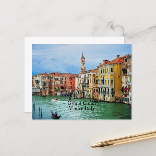 Grand Canal Venice Italy  Postcard
