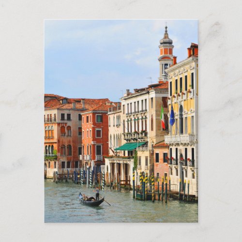 Grand Canal Venice Italy Postcard