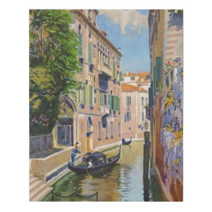 Grand Canal Venice Italy Vintage Travel Faux Canvas Print