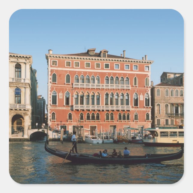 Grand Canal, Venice, Veneto, Italy Square Sticker (Front)