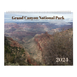 Grand Canyon 12-Month Photographic 2024 Calendar