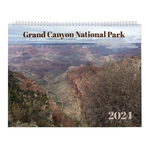 Grand Canyon 12_Month Photographic 2024 Calendar