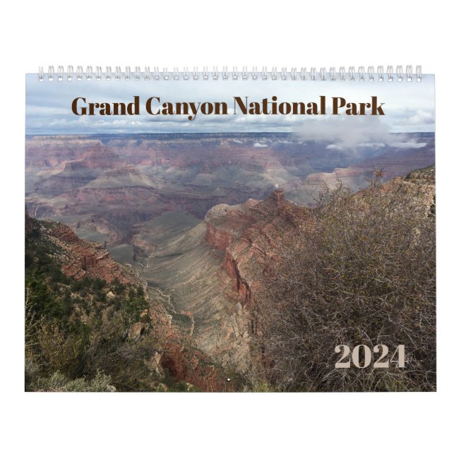 Grand Canyon 12-Month Photographic 2024 Calendar