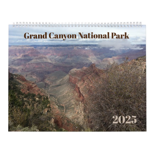 Grand Canyon 12-Month Photographic 2025 Calendar