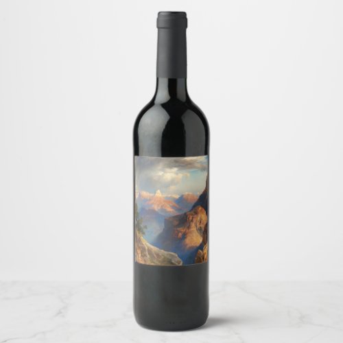 Grand Canyon 1912 by Thomas Moran Wine Label