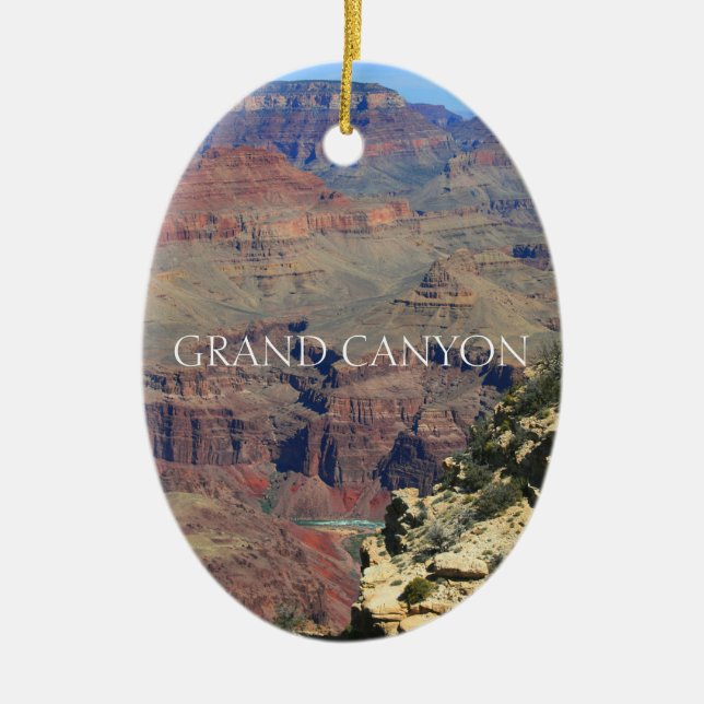 Grand Canyon 4 Ceramic Ornament (Front)