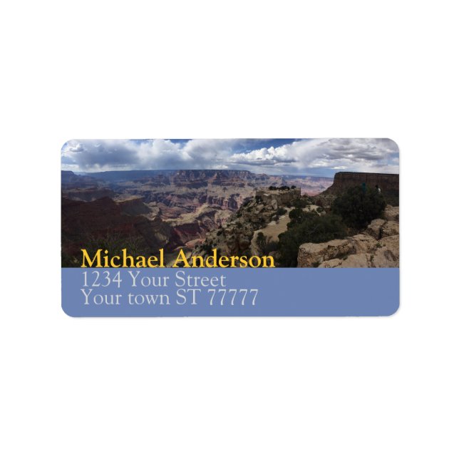 Grand Canyon Address label (Front)