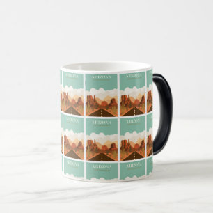 Grand Canyon Adventure: Retro Arizona Road Trip Color Morph Mug