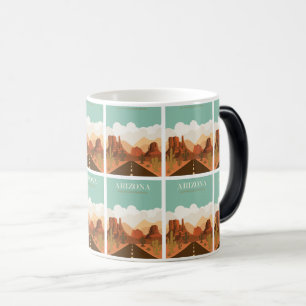 Grand Canyon Adventure: Retro Vintage Travel Poste Color Morph Mug