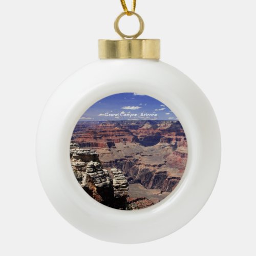 Grand Canyon Arizona Ceramic Ball Christmas Ornament