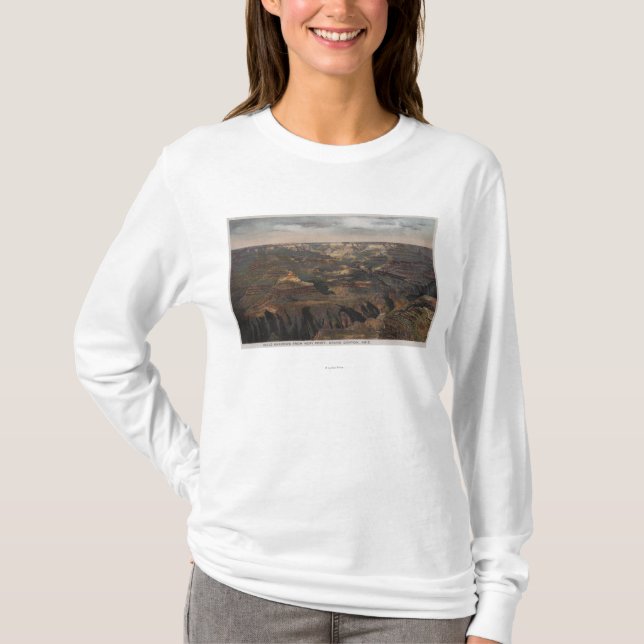Grand Canyon, Arizona - Cloud Shadows from Hopi T-Shirt (Front)