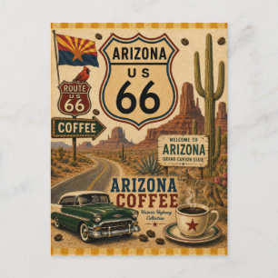 Grand Canyon Arizona Coffee Route Postcard