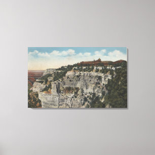 Grand Canyon, Arizona - El Tovar Hotel View Canvas Print