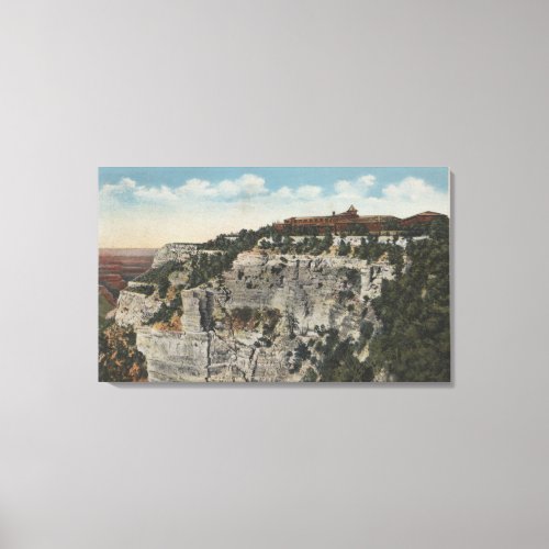 Grand Canyon Arizona _ El Tovar Hotel View Canvas Print