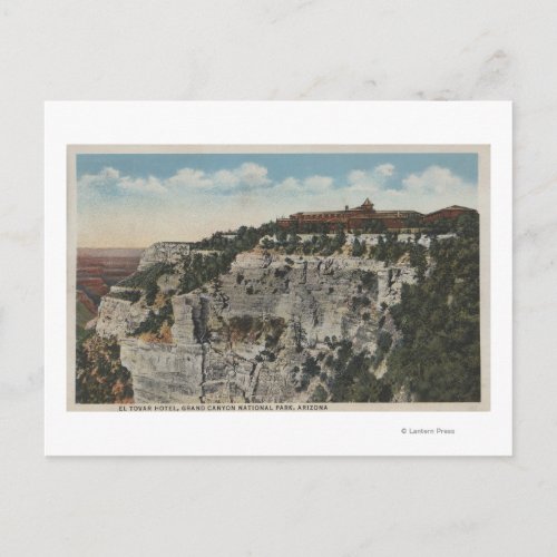 Grand Canyon Arizona _ El Tovar Hotel View Postcard