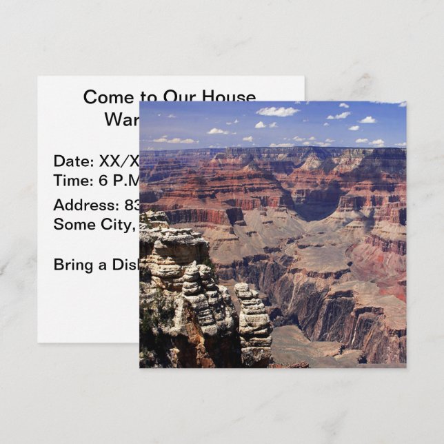 Grand Canyon, Arizona Invitation (Front/Back)