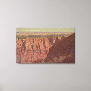 Grand Canyon, Arizona - Sunset on the Painted Canvas Print