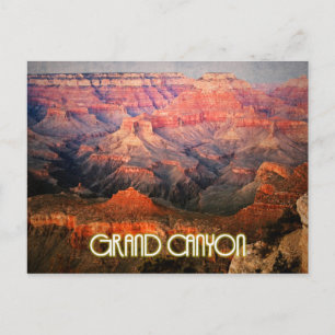 Grand Canyon, Arizona sunset stylized Postcard