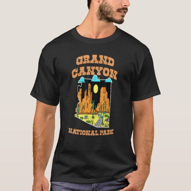 Grand Canyon Arizona Us National Park Travel Hikin T-Shirt (Front)