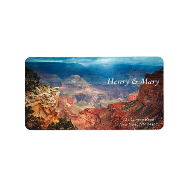 Grand Canyon, Arizona, USA Label (Front)