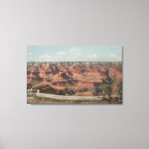 Grand Canyon, Arizona - View of Canyon from Hote Canvas Print