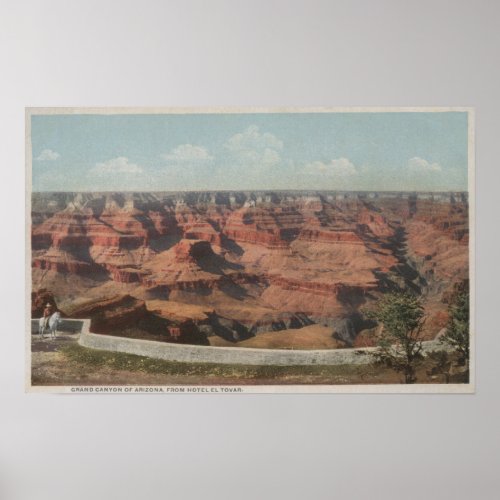 Grand Canyon Arizona _ View of Canyon from Hote Poster