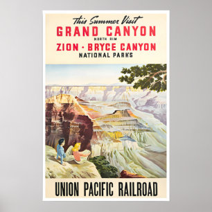 Grand Canyon Art National Parks Poster Union