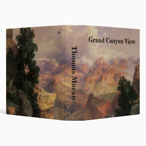 Grand Canyon by Thomas Moran Vintage Landscape 3 Ring Binder