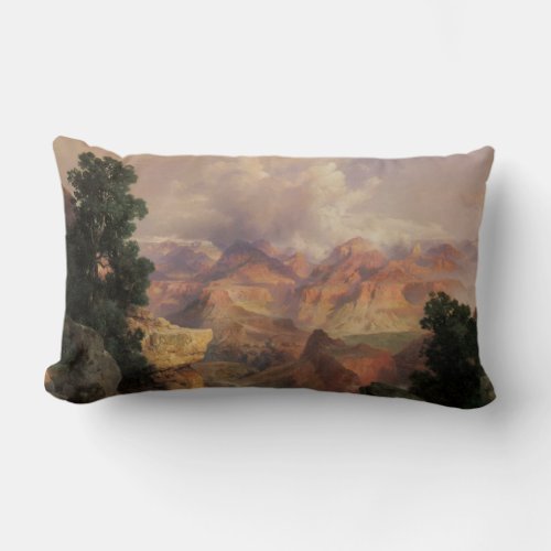 Grand Canyon by Thomas Moran Vintage Landscape Lumbar Pillow