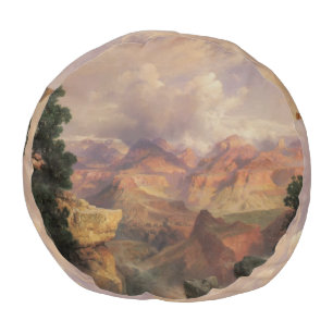Grand Canyon by Thomas Moran, Vintage Landscape Pouf