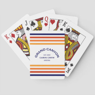 Grand Canyon Cabin Club Custom Crest Park Stripe Poker Cards