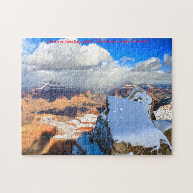 Grand Canyon Colorado.Christmas Greetings Jigsaw Puzzle (Horizontal)