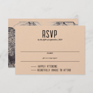 Grand Canyon Couple RSVP Card