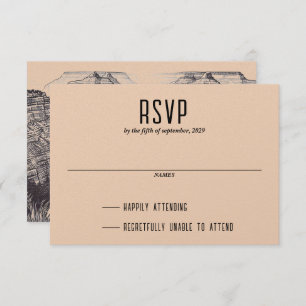 Grand Canyon Couple RSVP Card